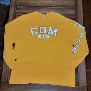 JanSport College Of The Mainland (Texas City) LS Orange/Yellow Unisex Tee - 2XL